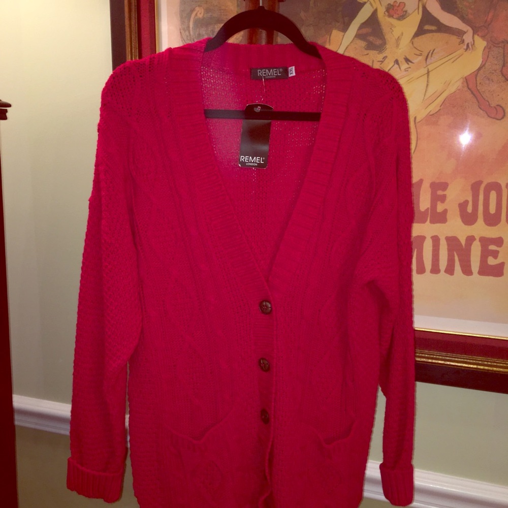 Remel London NWT Cable Knit Cardigan